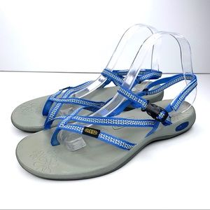 KEEN La Paz Blue Water Strappy Sandals Womens 10